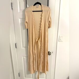 NEW without tags maxi beige Orsay cardigan